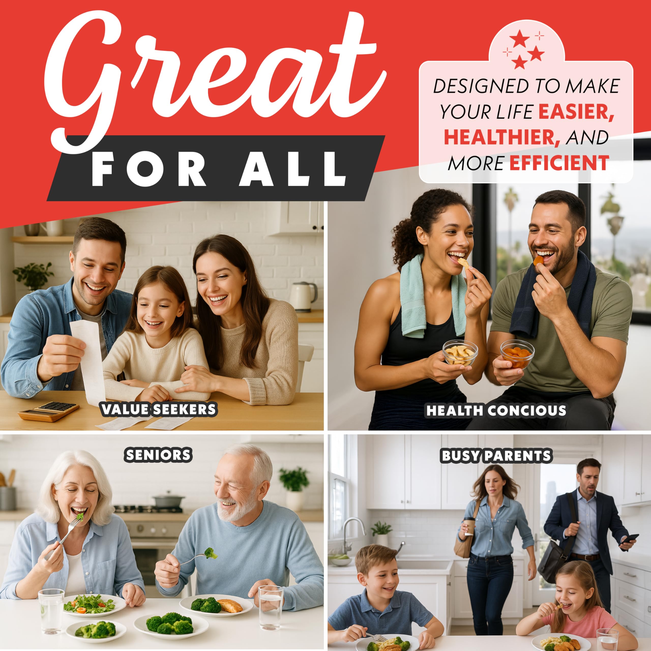 Gourmia Air Fryer Toaster Combo - 6-in-1 Multi-function Countertop Oven Adjustable Temperature & Timer, Fry Basket, Baking Pan, Oven Rack & Pullout Crumb Tray, Stainless Steel - Image 8