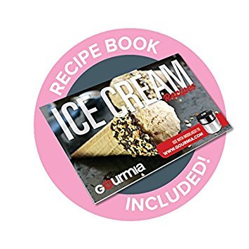 Gourmia Automatic Ice Cream, Frozen Yogurt & Sorbet Maker with Digital Timer, 3 Pints, Bonus Cookbook, Silver - Image 4